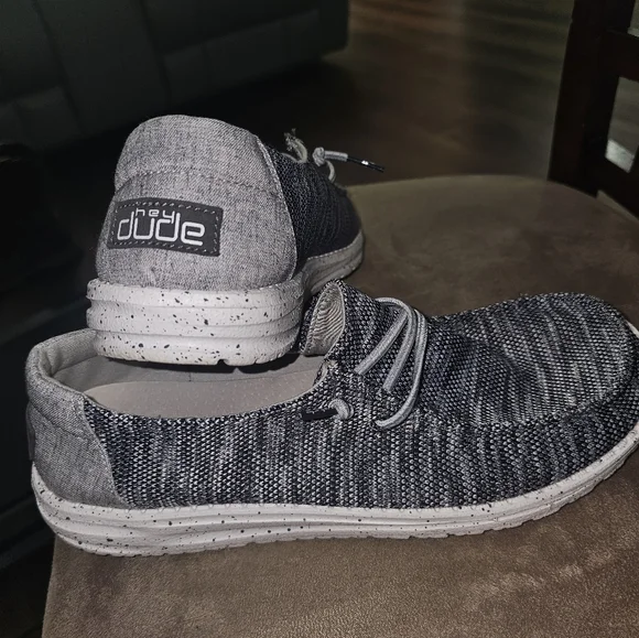 Wendy Sox Hey Dudes In Dark Grey - Picture 1 of 5